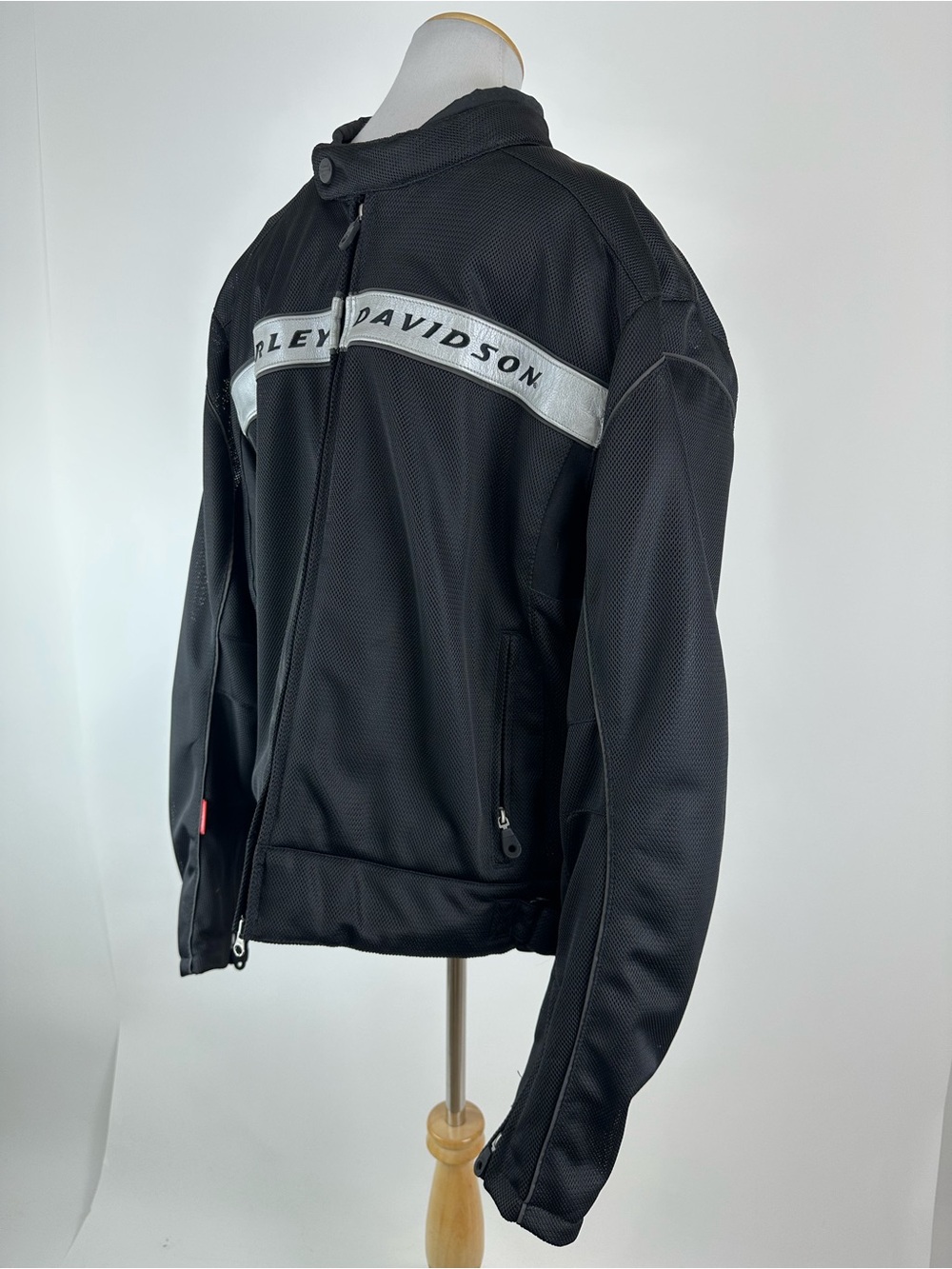Harley Davidson Riding Jacket Protective Padding Zip Front Size XL - Picture 6 of 14